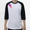 Raglan 3/4 Roundneck Shirt (White Body) Thumbnail
