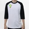 Raglan 3/4 Roundneck Shirt (White Body) Thumbnail