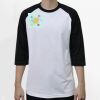 Raglan 3/4 Roundneck Shirt (White Body) Thumbnail