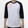 Raglan 3/4 Roundneck Shirt (White Body) Thumbnail