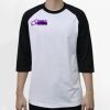 Raglan 3/4 Roundneck Shirt (White Body) Thumbnail