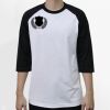 Raglan 3/4 Roundneck Shirt (White Body) Thumbnail