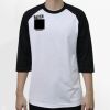 Raglan 3/4 Roundneck Shirt (White Body) Thumbnail