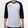 Raglan 3/4 Roundneck Shirt (White Body) Thumbnail