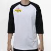 Raglan 3/4 Roundneck Shirt (White Body) Thumbnail