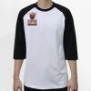 Raglan 3/4 Roundneck Shirt (White Body) Thumbnail