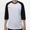 Raglan 3/4 Roundneck Shirt (White Body) Thumbnail