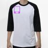 Raglan 3/4 Roundneck Shirt (White Body) Thumbnail