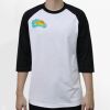 Raglan 3/4 Roundneck Shirt (White Body) Thumbnail