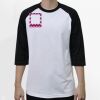 Raglan 3/4 Roundneck Shirt (White Body) Thumbnail