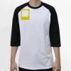 Raglan 3/4 Roundneck Shirt (White Body) Thumbnail
