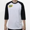 Raglan 3/4 Roundneck Shirt (White Body) Thumbnail