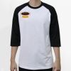 Raglan 3/4 Roundneck Shirt (White Body) Thumbnail