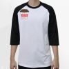 Raglan 3/4 Roundneck Shirt (White Body) Thumbnail