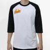 Raglan 3/4 Roundneck Shirt (White Body) Thumbnail
