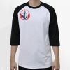 Raglan 3/4 Roundneck Shirt (White Body) Thumbnail