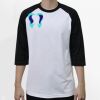 Raglan 3/4 Roundneck Shirt (White Body) Thumbnail