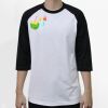 Raglan 3/4 Roundneck Shirt (White Body) Thumbnail