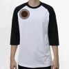 Raglan 3/4 Roundneck Shirt (White Body) Thumbnail