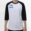 Raglan 3/4 Roundneck Shirt (White Body) Thumbnail