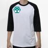 Raglan 3/4 Roundneck Shirt (White Body) Thumbnail