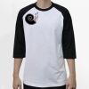 Raglan 3/4 Roundneck Shirt (White Body) Thumbnail