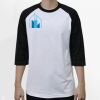 Raglan 3/4 Roundneck Shirt (White Body) Thumbnail