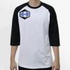Raglan 3/4 Roundneck Shirt (White Body) Thumbnail