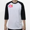 Raglan 3/4 Roundneck Shirt (White Body) Thumbnail