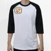 Raglan 3/4 Roundneck Shirt (White Body) Thumbnail