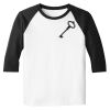 Raglan 3/4 Roundneck Shirt (White Body) Thumbnail