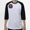 Raglan 3/4 Roundneck Shirt (White Body) Thumbnail
