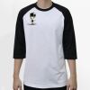 Raglan 3/4 Roundneck Shirt (White Body) Thumbnail
