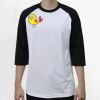 Raglan 3/4 Roundneck Shirt (White Body) Thumbnail