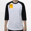 Raglan 3/4 Roundneck Shirt (White Body) Thumbnail
