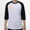 Raglan 3/4 Roundneck Shirt (White Body) Thumbnail