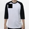 Raglan 3/4 Roundneck Shirt (White Body) Thumbnail