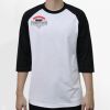 Raglan 3/4 Roundneck Shirt (White Body) Thumbnail