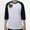 Raglan 3/4 Roundneck Shirt (White Body) Thumbnail