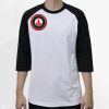 Raglan 3/4 Roundneck Shirt (White Body) Thumbnail