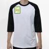 Raglan 3/4 Roundneck Shirt (White Body) Thumbnail