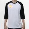 Raglan 3/4 Roundneck Shirt (White Body) Thumbnail