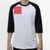 Raglan 3/4 Roundneck Shirt (White Body) Raglan 3/4 Roundneck Shirt (White Body) Thumbnail