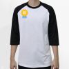 Raglan 3/4 Roundneck Shirt (White Body) Thumbnail