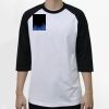 Raglan 3/4 Roundneck Shirt (White Body) Thumbnail