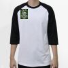 Raglan 3/4 Roundneck Shirt (White Body) Thumbnail