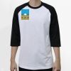 Raglan 3/4 Roundneck Shirt (White Body) Thumbnail