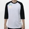 Raglan 3/4 Roundneck Shirt (White Body) Thumbnail