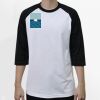 Raglan 3/4 Roundneck Shirt (White Body) Thumbnail