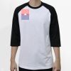 Raglan 3/4 Roundneck Shirt (White Body) Thumbnail